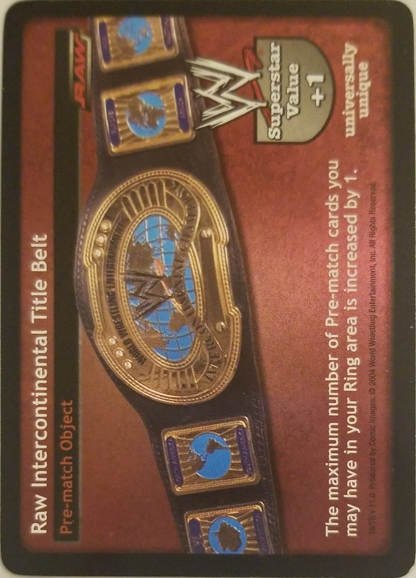 Raw Intercontinental Title Belt